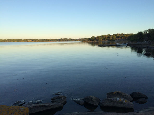 Solnedgång i skärgården