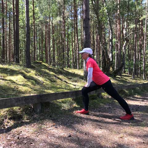 Stretchövning för vader