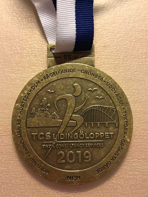 Medalj för Lidingöloppet 30K 2109